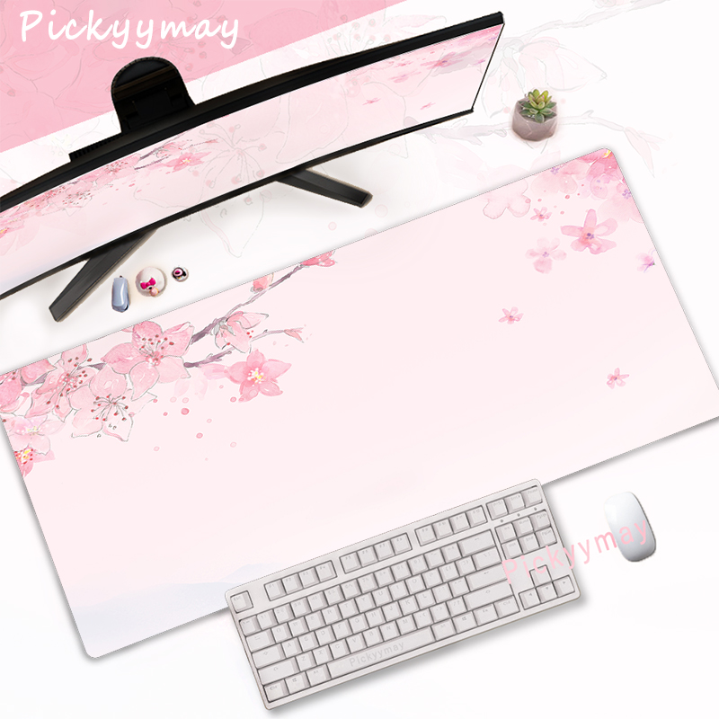 Pink Cherry Blossoms Mousepad  - Office Desk Tech Accessories recension och pris
