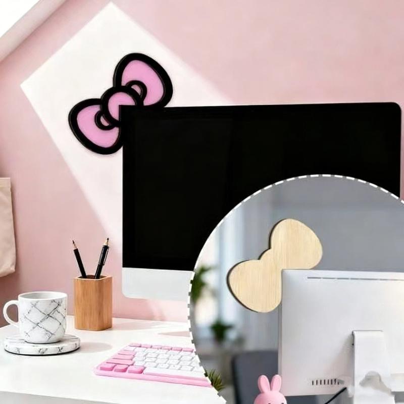 New 1/2Pcs Wooden Bowknot PC A - Office Desk Tech Accessories recension och pris