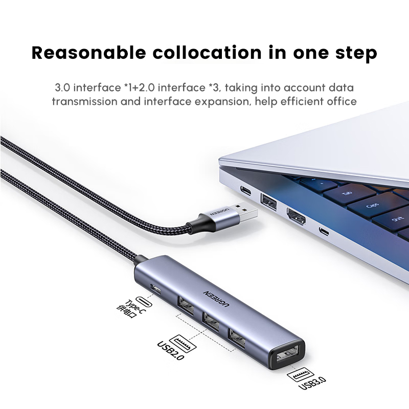 UGREEN USB Hub with 4 USB2.0 P - Multi Port Usb Hub recension och pris