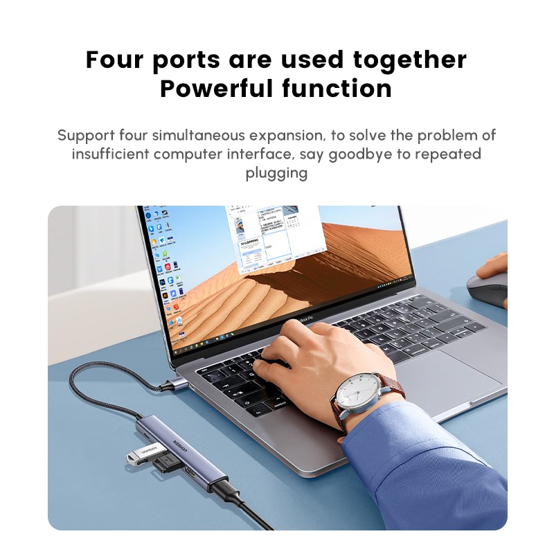 UGREEN USB Hub with 4 USB2.0 P - Multi Port Usb Hub recension och pris