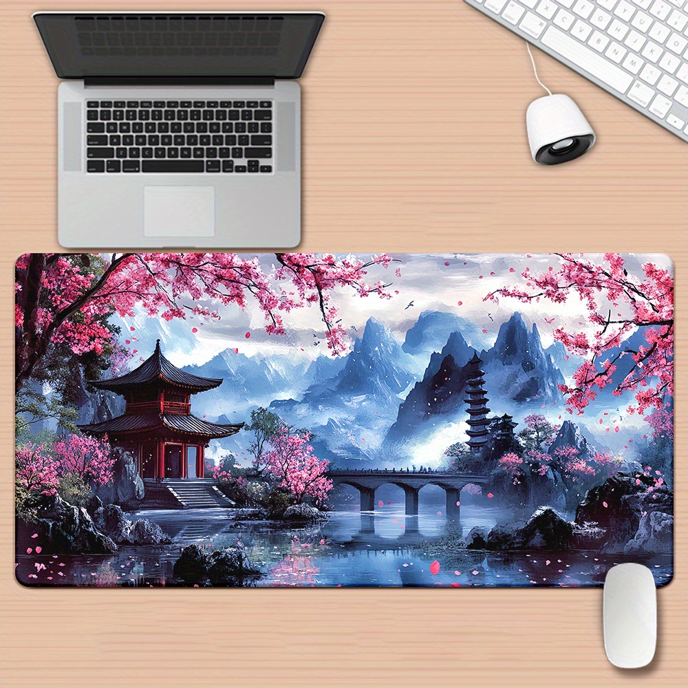 Cherry Blossom Ink Painting La - Office Desk Tech Accessories recension och pris