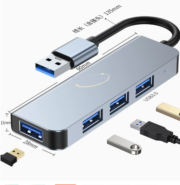 Hot-selling USB-C 4-port hub,  - Multi Port Usb Hub recension och pris