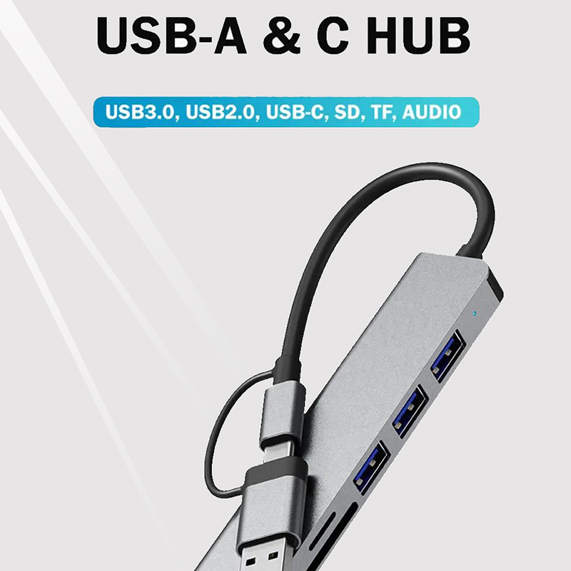 Type C Hub USB Splitter 8 In 1 - Multi Port Usb Hub recension och pris