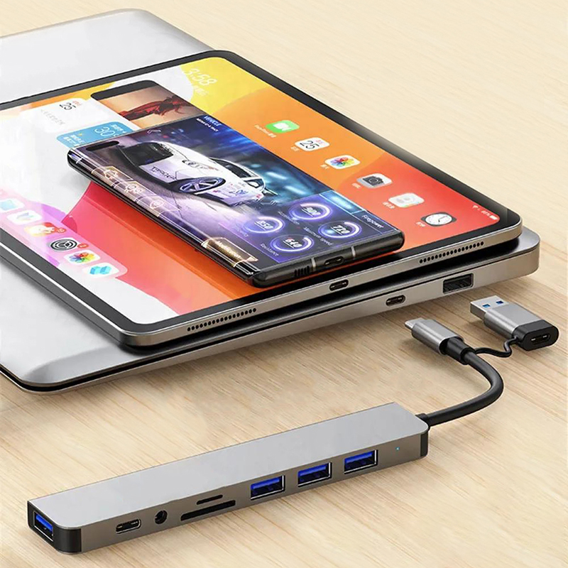 Type C Hub USB Splitter 8 In 1 - Multi Port Usb Hub recension och pris
