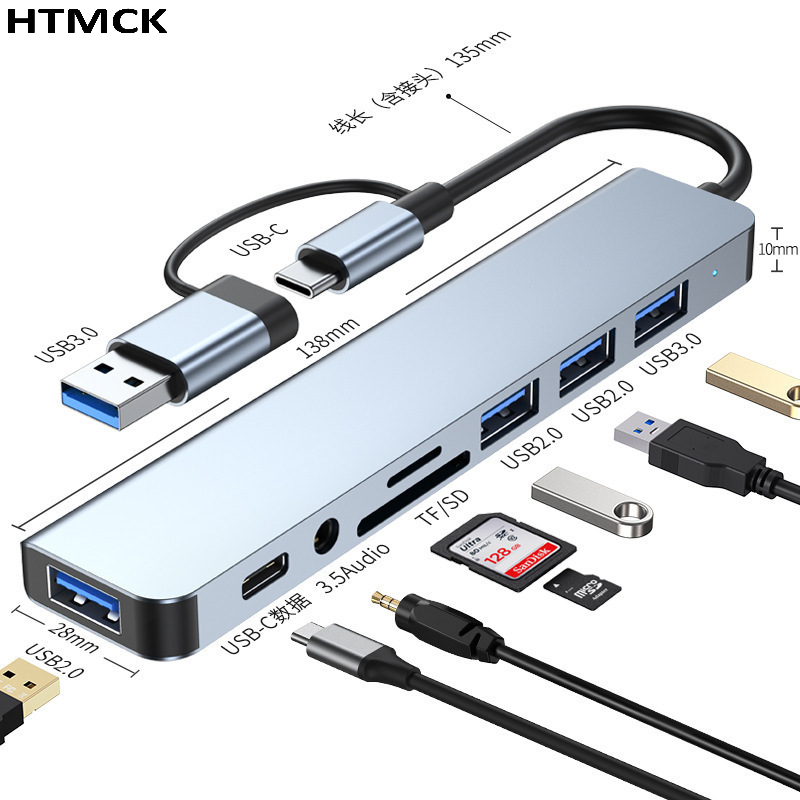 8 in 2 USB C Hub Multi Port Do - Multi Port Usb Hub recension och pris