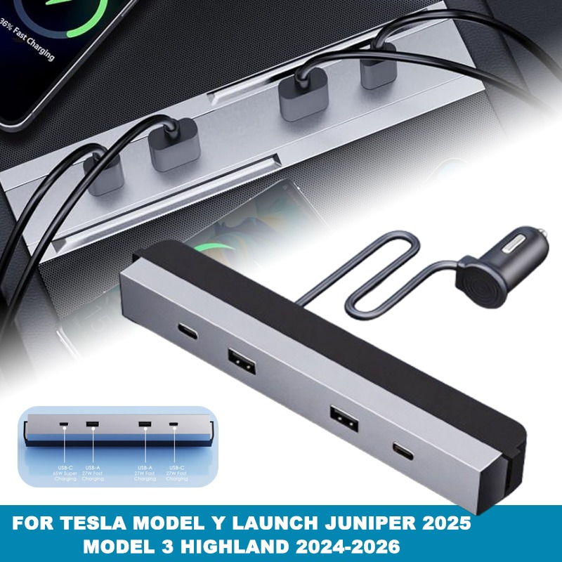 Center Console Car Adapter Mul - Multi Port Usb Hub recension och pris