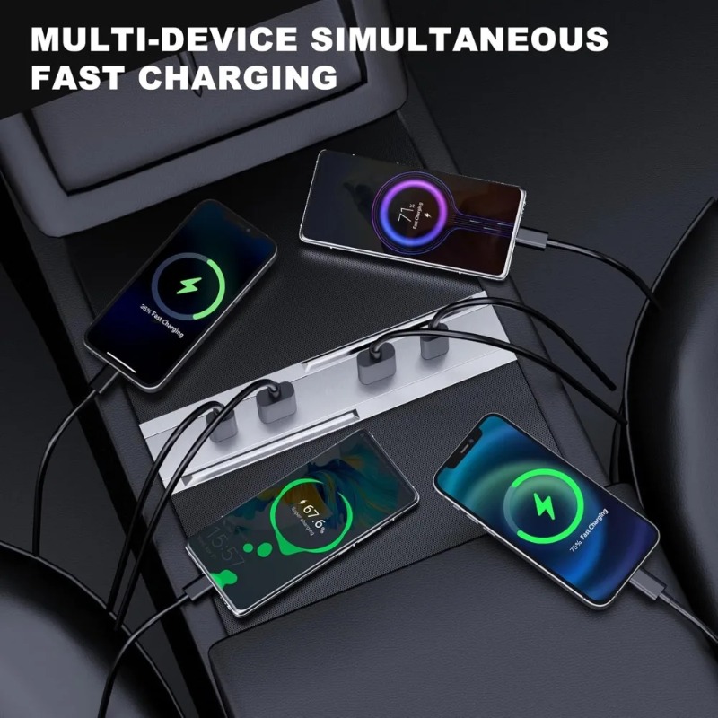 Center Console Car Adapter Mul - Multi Port Usb Hub recension och pris