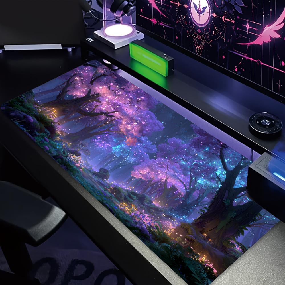 Mysterious Purple Forest large - Office Desk Tech Accessories recension och pris