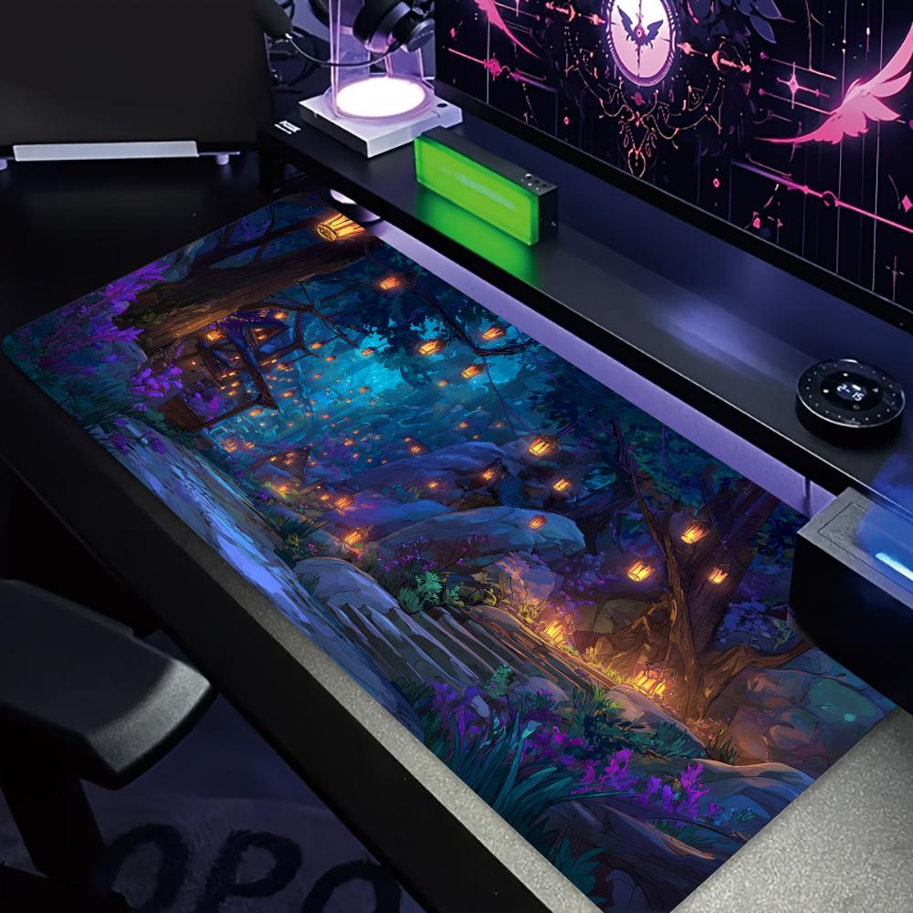 Mysterious Purple Forest large - Office Desk Tech Accessories recension och pris