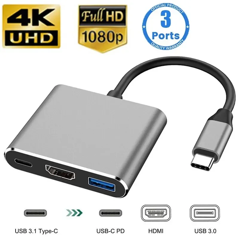Type-C 3-in-1 Multiport Adapte - Multi Port Usb Hub recension och pris