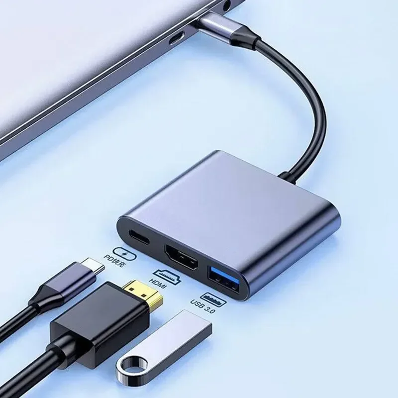 Type-C 3-in-1 Multiport Adapte - Multi Port Usb Hub recension och pris
