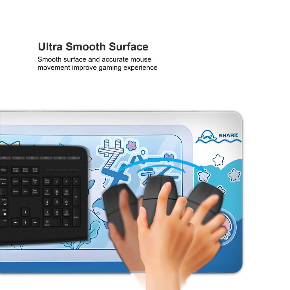 Cute Shark Party Mouse Pad Lar - Office Desk Tech Accessories recension och pris