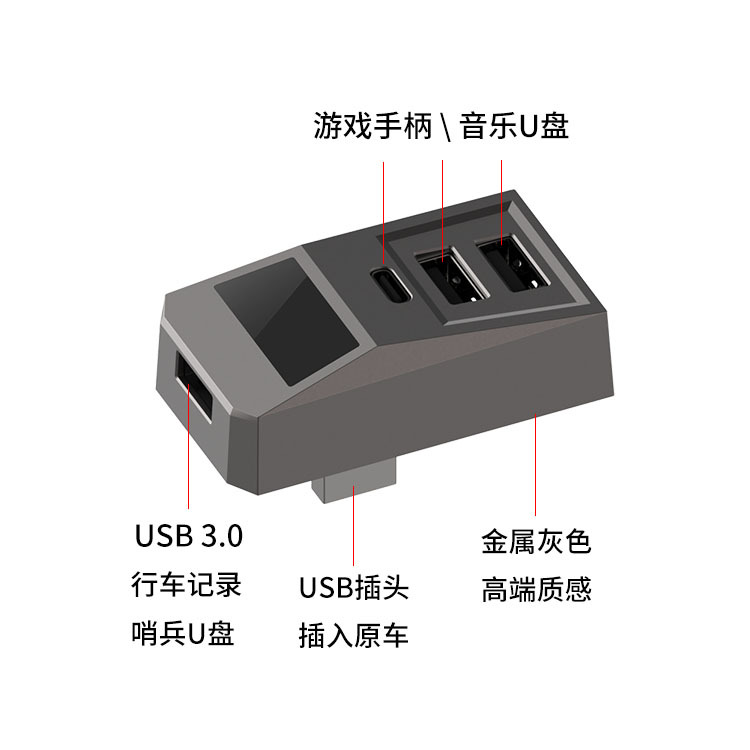 USB Hub Car Glove Box Docking  - Multi Port Usb Hub recension och pris